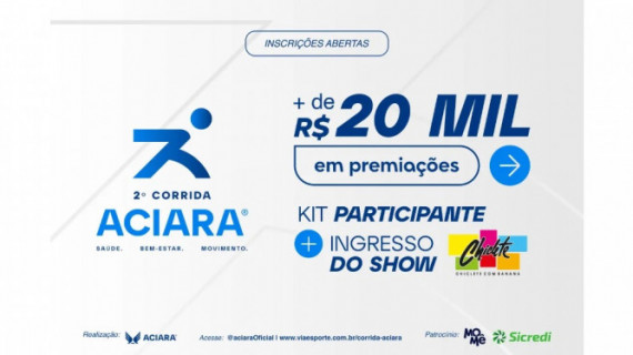 Corrida noturna da ACIARA promete reunir mais de 3 mil participantes e  da banda Chiclete com Banana no Centro de Convenções de Araguaína