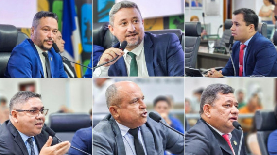 Vereadores que declararam apoio à reeleição do presidente Max Fleury na Câmara Municipal de Araguaína