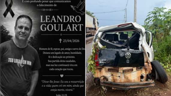 Leandro Goulart, vítima do acidente na BR-153 em Araguaína