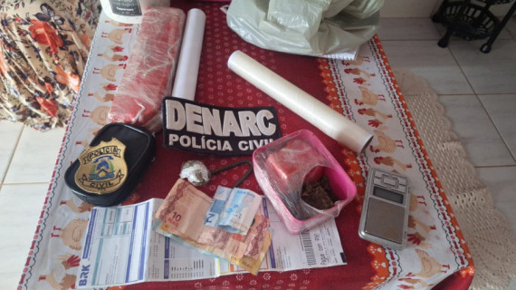 Material apreendido durante ação da 2ª Denarc, em Araguaína