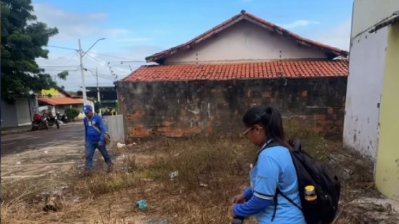 Agentes de endemias de Araguaína em campo. 