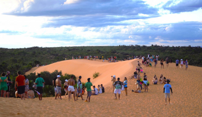 Dunas do Jalapão recebe visitantes de diversas partes do Brasil e do exterior