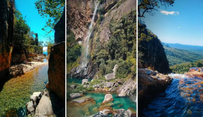 Cachoeiras e piscinas naturais em complexos turísticos em Paranã 