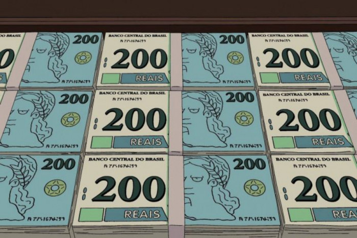 Internautas lembram de cédula de 200 reais no desenho Os Simpsons