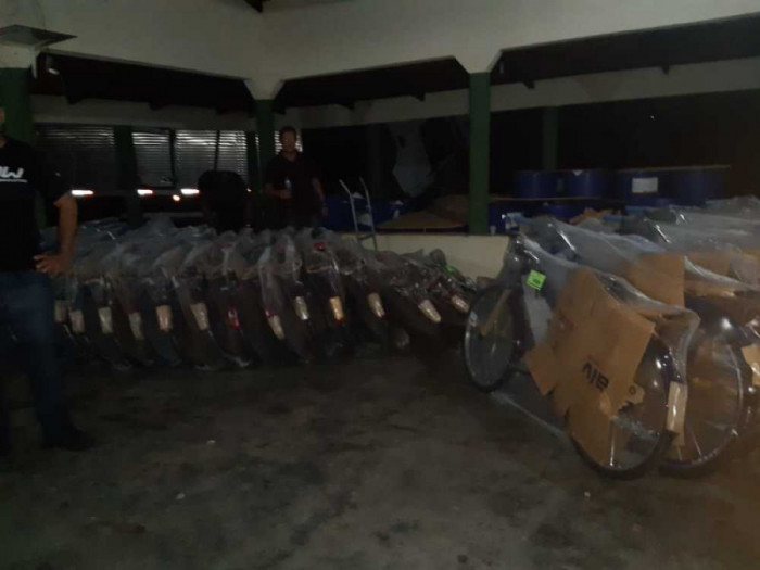 Bicicletas estavam escondidas em propriedade rural. Foto Divulgação/SSP-TO