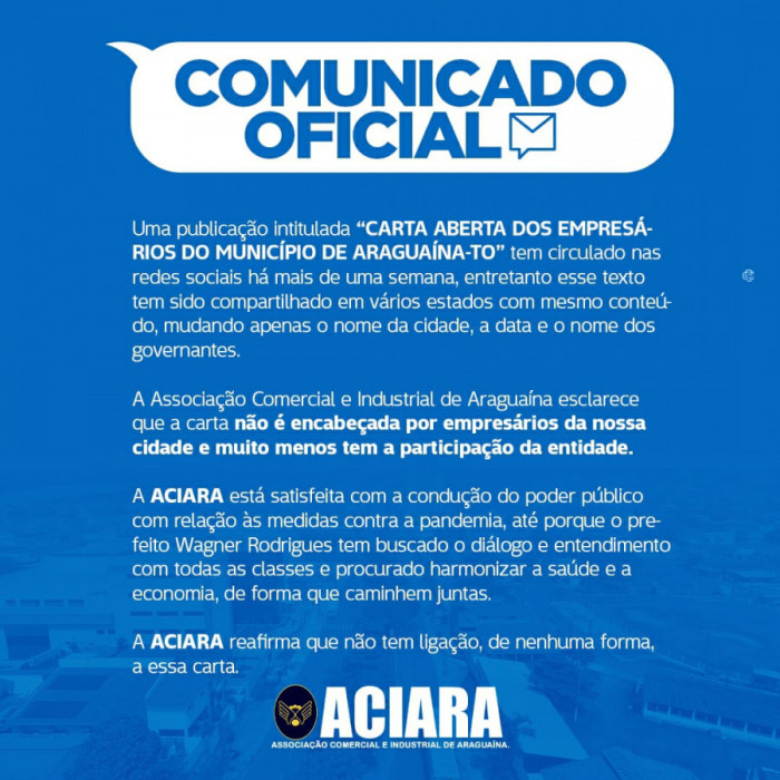 Nota da Aciara