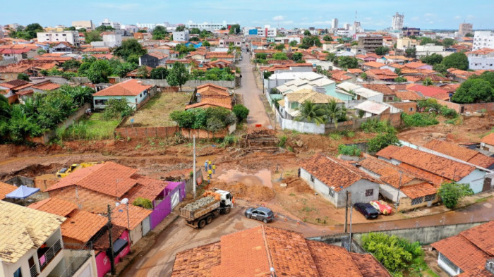 A Via Norte faz parte do Projeto de Saneamento Integrado Águas de Araguaína. Foto: Marcos Sandes