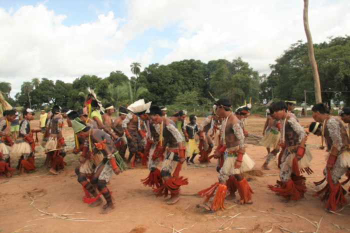 O Hetohoky é uma das festividades mais importantes e bonitas dos Karajá. Foto: Emerson Silva/Gov. TO