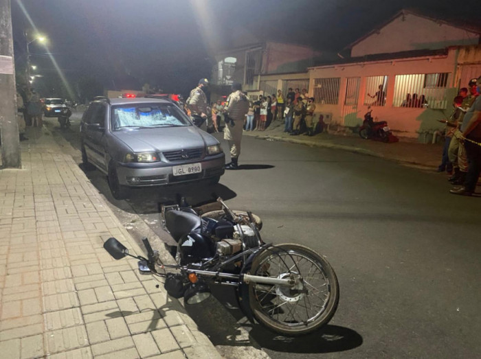 O homem pilotava uma moto Honda Titan furtada. Foto: AN