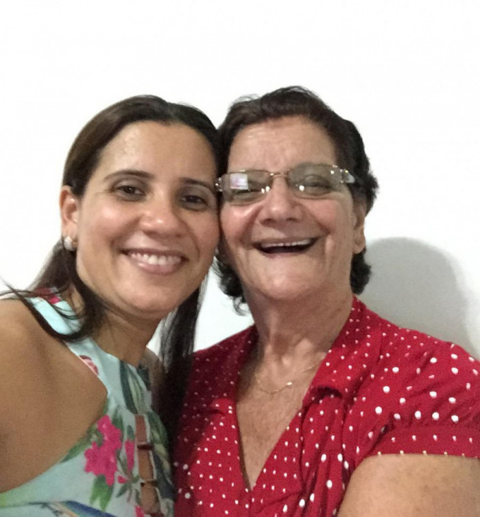 Reijane e sua mãe, Rosalira Rodrigues. Foto: Arquivo pessoal