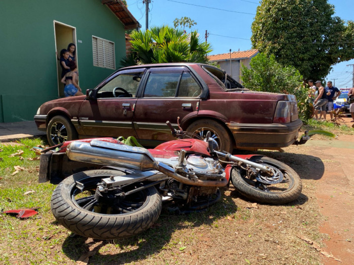 Motociclista estava em uma moto roubada. Foto: AN