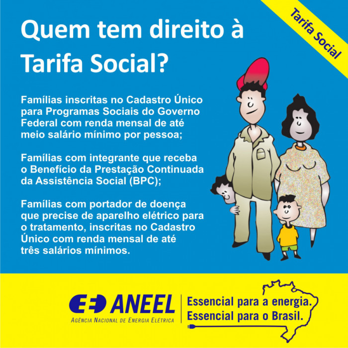 Tarifa Social - Quem tem direito