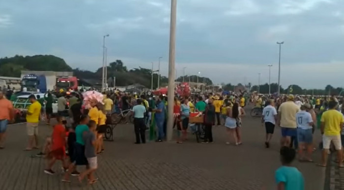 Concentração na Via Lago em Araguaína. Foto: Divulgação