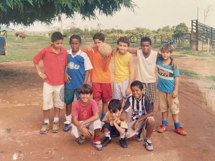 Desde a infância o futebol já era uma paixão para Guilherme. Foto: Divulgação/Arquivo pessoal