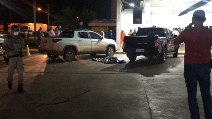 Empresário foi atingido ao chegar em um posto de combustível do qual é dono. Foto: Ana Paula Rehbein/TV Anhanguera 