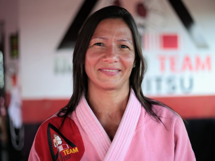 Jaciara é mestre de jiu-jitsu. Foto: Marcos Sandes/Ascom 