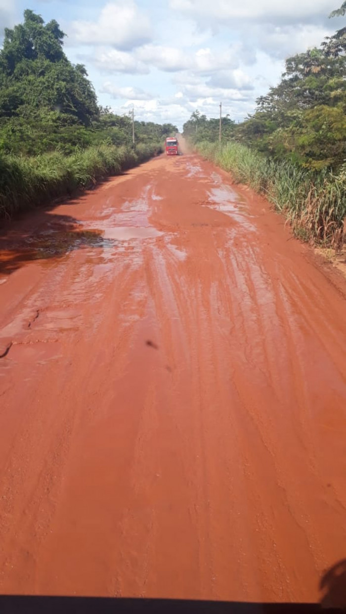Trecho da TO-335, entre Couto Magalhães e Colinas do Tocantins. Foto: David Monteiro