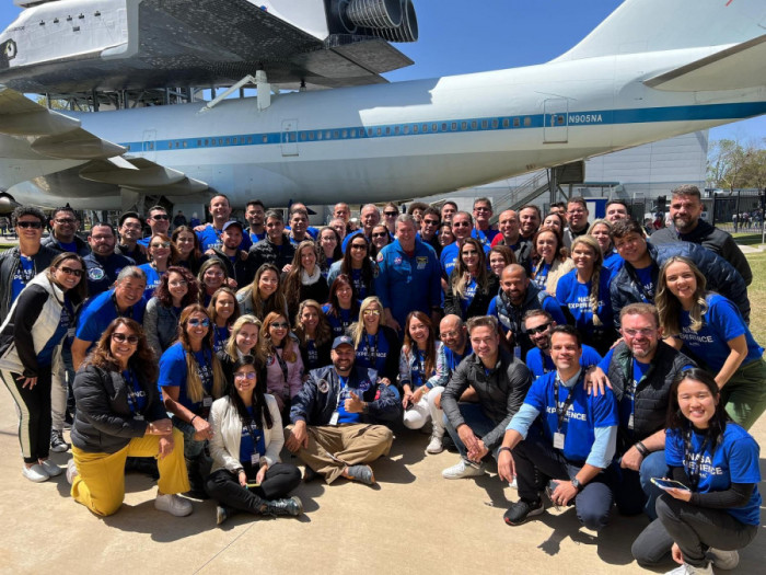 Os participantes tiveram contato com a visão avançada de gestão e tópicos contemporâneos ligados à engenharia espacial. Foto: Divulgação