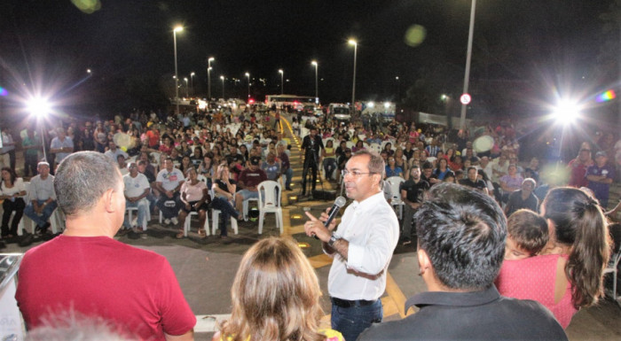 Prefeito Wagner Rodrigues durante inauguração da Via Norte 