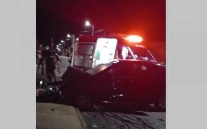 Motociclista foi socorrido pelo Samu e encaminhado ao HRA. Foto: Divulgação