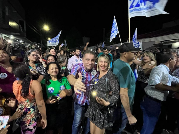 Amastha durante reunião do candidato a estadual Gipão em Araguaína. Foto: Divulgação