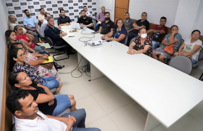 Reunião para apresentação do projeto. Foto: Marcos Sandes/Ascom Araguaína