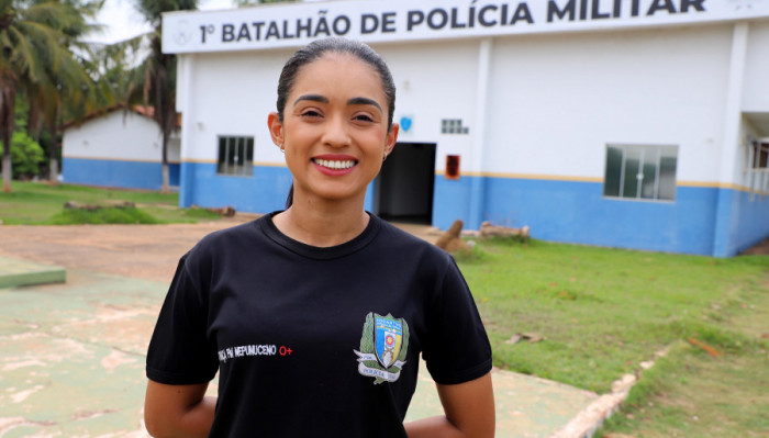 Samanta Nepucemo foi aprovada no concurso da Polícia Militar (PMTO)