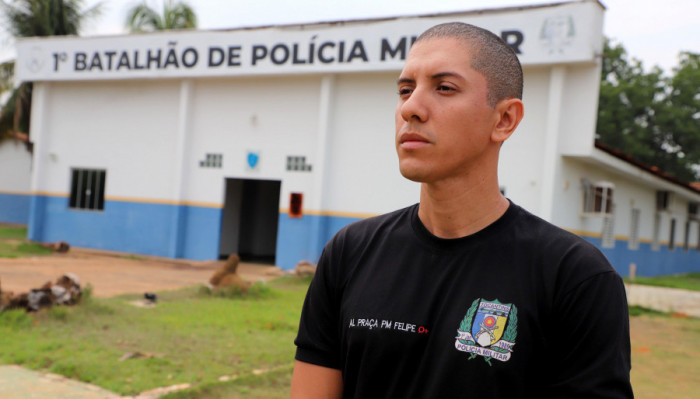 Felipe Souza é alagoano, da cidade de Teotônio Vilela, sempre teve o sonho de ser policial