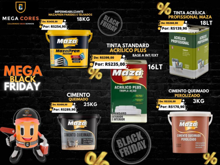 Confira as promoções da Mega Black