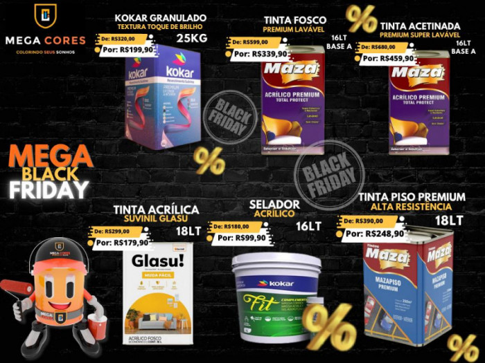 Mega Black oferece diversos descontos 