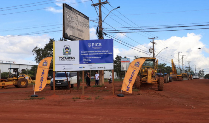 Obras que ligam o Distrito Agroindustrial de Araguaína à BR-153 estão orçadas em R$ 16,4 milhões