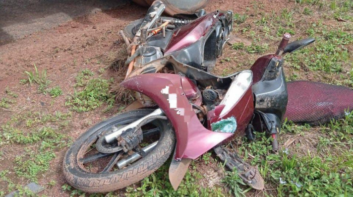 Moto da vítima. 