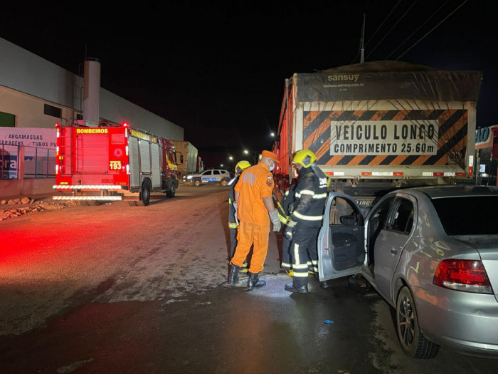 Corpo de Bombeiros ateneu a ocorrência 