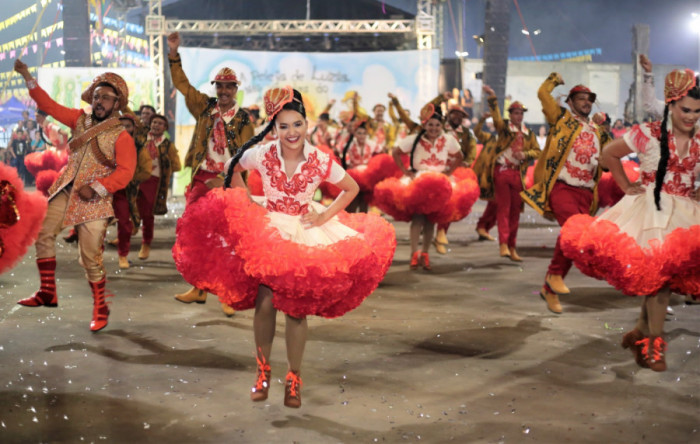 A segunda junina a se apresentar foi a Malacabados, que contou a história -A Peleja de Luzia nas Veredas do Sertão-