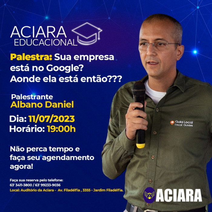 Técnico do Google em Araguaína, Albano Daniel, fará palestra nesta terça-feira, 11.