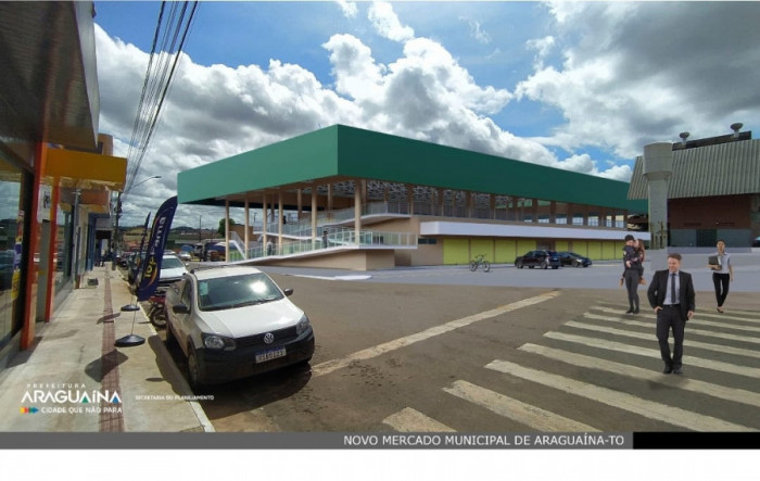 O estacionamento será localizado na parte de trás da nova construção, com acesso pela Rua 7 de Setembro, oferecendo 28 vagas para carros e 72 vagas para motos.
