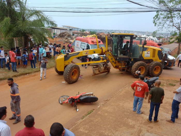 Acidente ocorreu em cruzamento de ruas do setor Sonhos Dourados. Foto: Divulgação/PM-TO