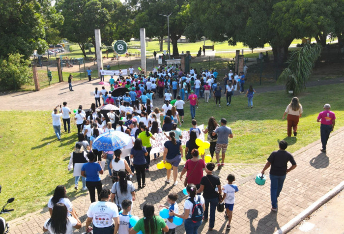 A 9ª Caminhada das Pessoas com Deficiência de Araguaína encerrou no Parque Cimba com um café da manhã.