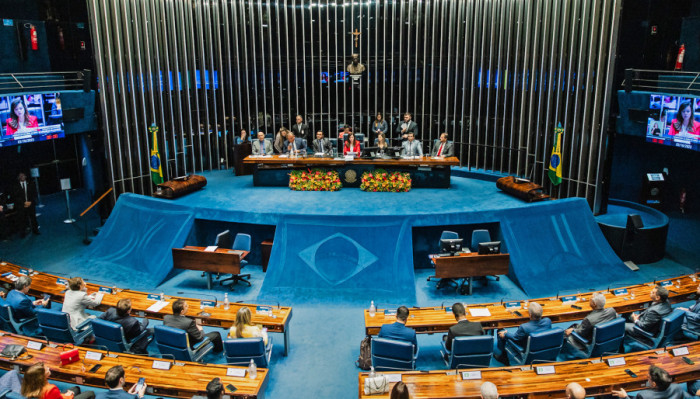 Sessão solene foi presidida pela senadora professora Dorinha, autora do requerimento para a realização da cerimônia, juntamente com o senador Eduardo Gomes e o deputado federal Ricardo Ayres. FOTO: Vinícios Santa Rosa