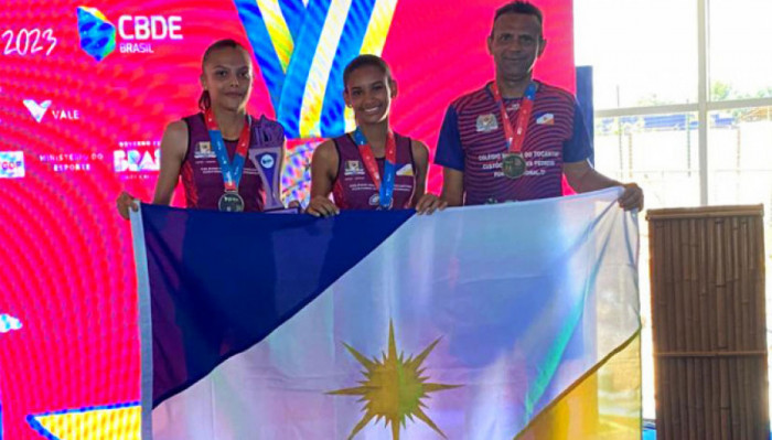 Professor e técnico da equipe de Vôlei de Praia, Jeremias Silva ficou satisfeito com a medalha de bronze.