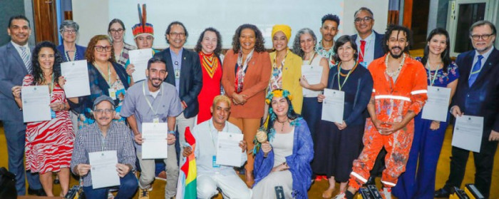 Autoridades nacionais participaram da solenidade de posse que aconteceu no Palácio do Planalto em Brasília.