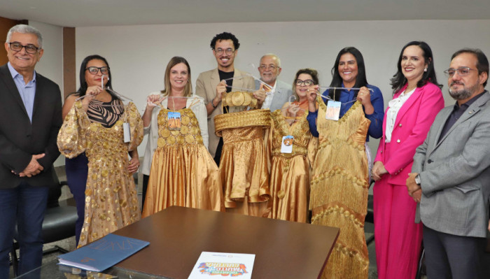 Secretaria de Estado da Cultura apoiou o lançamento da coleção “Ouro do Cerrado”, do estilista tocantinense Luiz Fernando Carvalho.