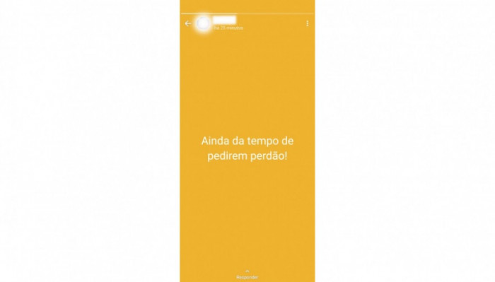 Frase postada pelo ex-secretário de Araguaína indiciado pela Polícia Civil. Foto: Reprodução Rede Social