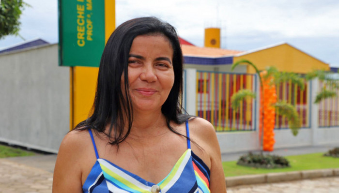 A diretora da creche Magna Jobina destacou que com a nova estrutura a creche terá suporte para atender mais crianças 