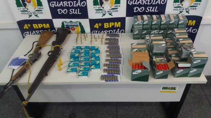 Pm Prende Homem Com Mais De 2 Mil Munições E Duas Armas De Fogo Em Dueré