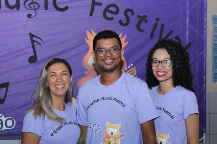 Equipe organizadora, Profª Cleudiane Freitas, Profº Hamilton Araújo e Profª Drª. Aliny Mendes 